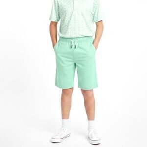 NWT Lucky Brand Boys M 10/12 Shorts Mint Green Stretch Elastic Drawstring